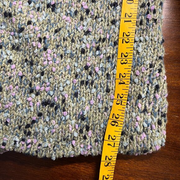 Speckled Granola Nature Chunky Whimsigoth Grandma Knit Cardigan Forest Fairy XS - Picture 5 of 9